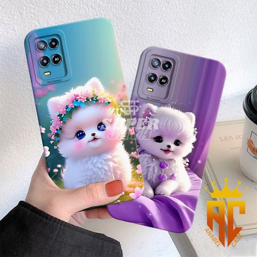 CASE OPPO A54/ OPPO A55 Motif Anabul Cantik - Case Oppo - Case Kucing - case kekinian - case Cewek -