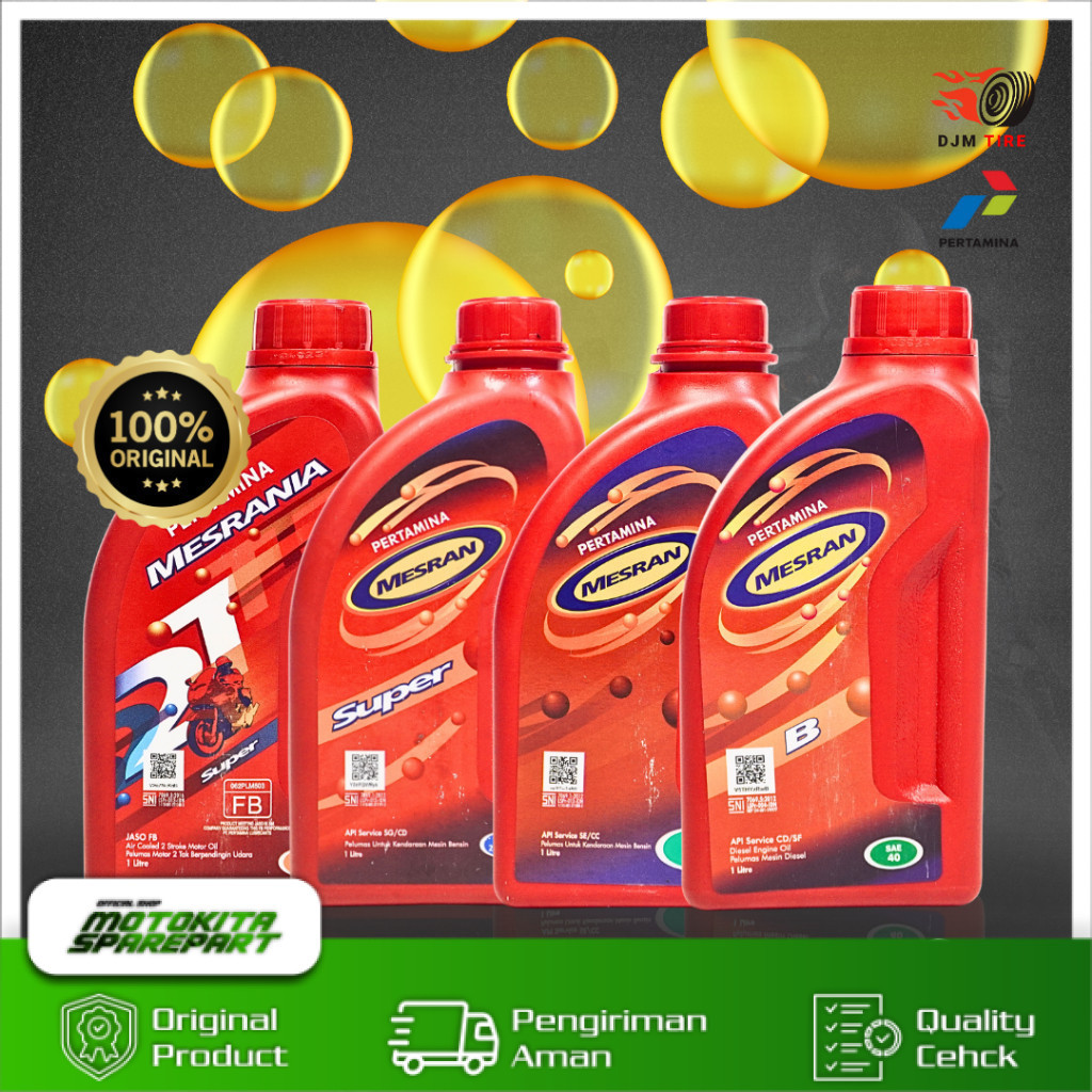Motokita OLI MESRAN PERTAMINA ORIGINAL MESRANIA 2T, MESRAN SAE 40, MESRAN 1L 0,8L, MESRAN SAE B 1L