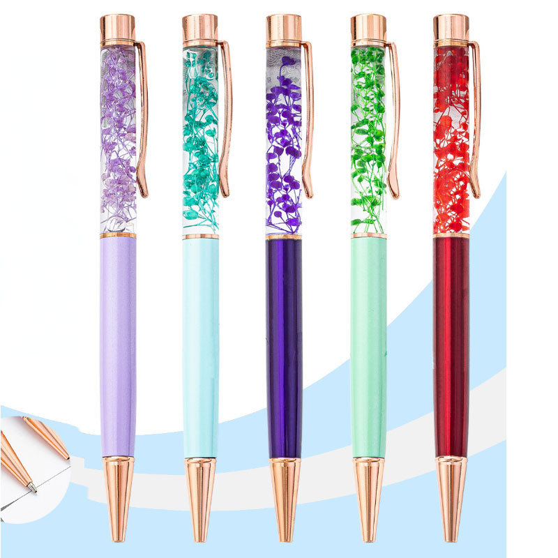 

1pcs Creative DIY Flower Series Ballpoint Pens Fashion Office Beautiful Writing Pens School Supplies For Kids Gift