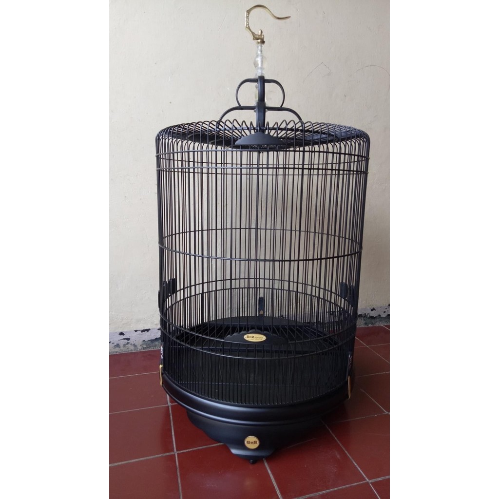 SANGKAR KANDANG BURUNG MURAI BATU BNR JAPANESE BLACK DOF NO 2