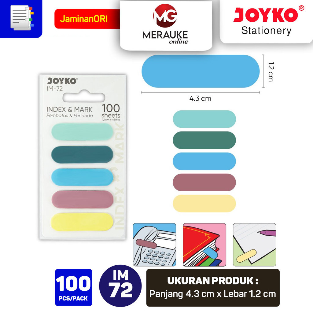 

Joyko Index Mark Penanda Pembatas IM-72 Plastik