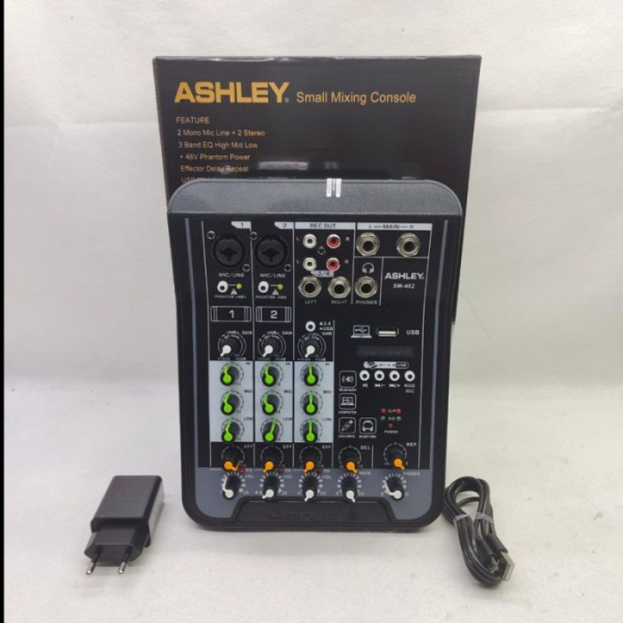 Mixer Audio mini Ashley SM 402 Original Bluetooth - USB Soundcard