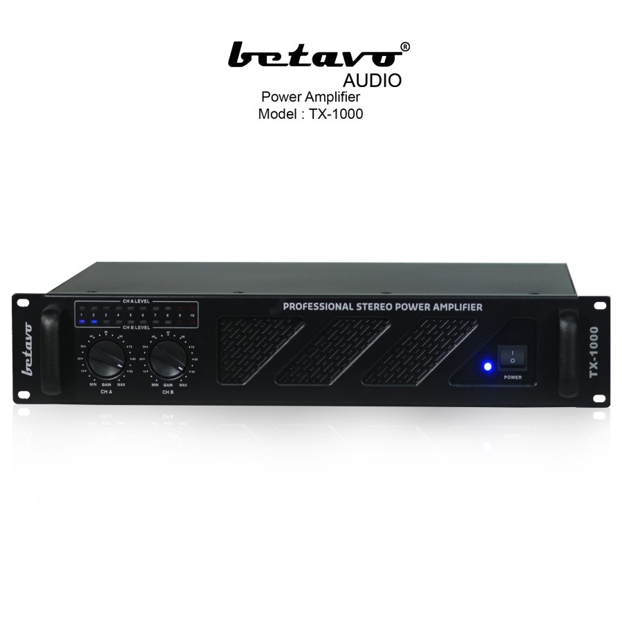 BETAVO AUDIO PROFESSIONAL POWER AMPLIFIER TX-1000