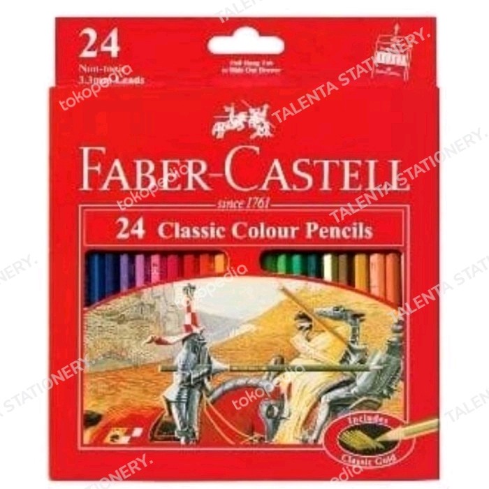 

[Best Seller] pensil warna faber castell 24 panjang classic - water colour
