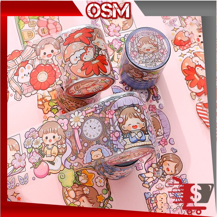 

OSM - 5895 Stiker Gulung / Sticker Rolling Lucu Karakter Besar / Sticker Roll Lucu / Sticker Karakter Anak Roll / Washitape Sticker PVC