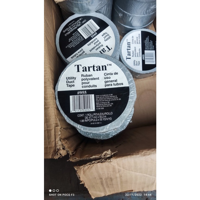 

3M Ducktape tartan 955 - lakban silver