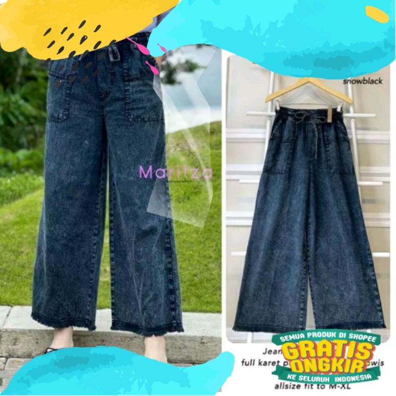 KULOT JEANS RAWIS//KULOT JEANS JUMBO/KULOT JEANS KOLOR//KULOT JUMBO/ Silver