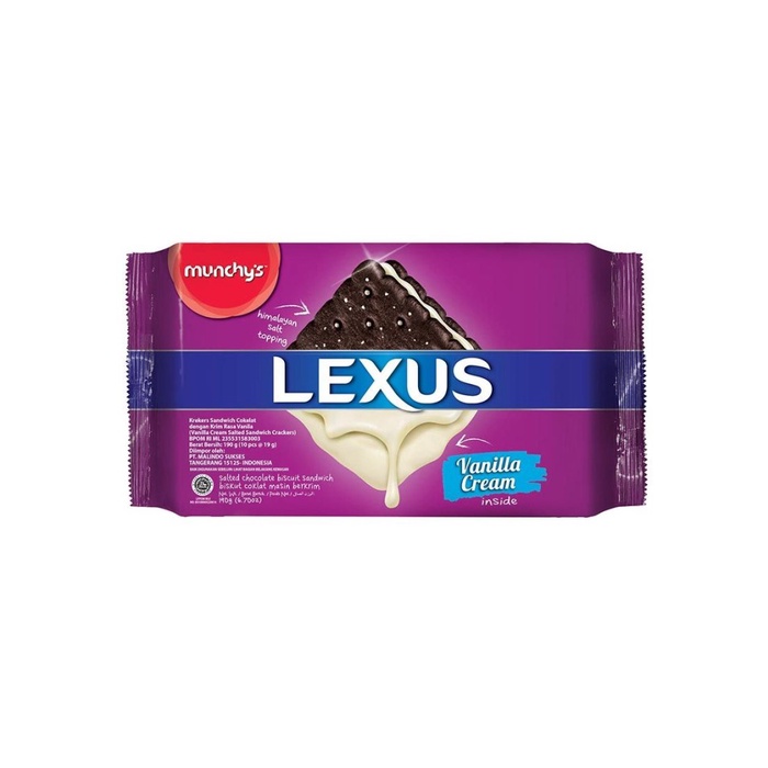 

Munchy's Salted Choco Sandwich Lexus Vanilla Cream [190 gr]