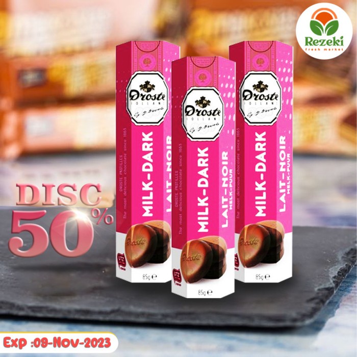 

Droste Pastilles Milk Dark Chocolate Bundle [3pcs x @85gr]