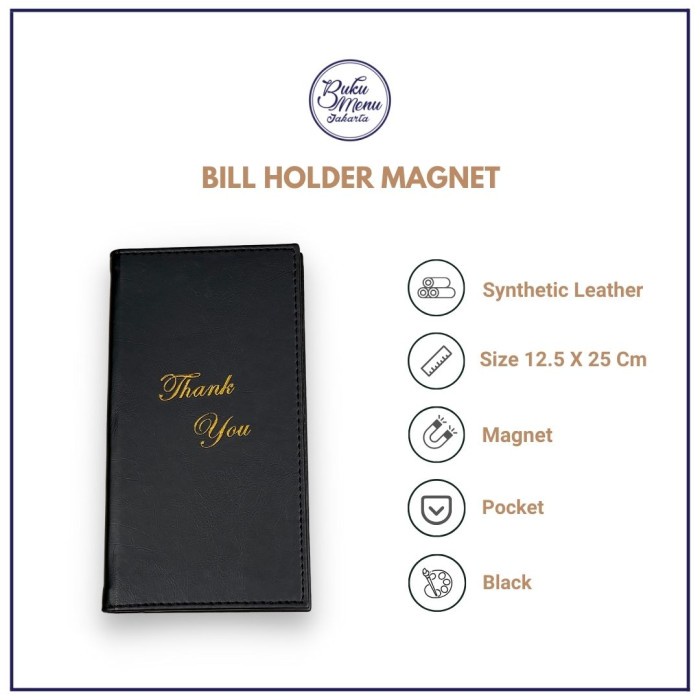 

BILL HOLDER KULIT - HITAM -