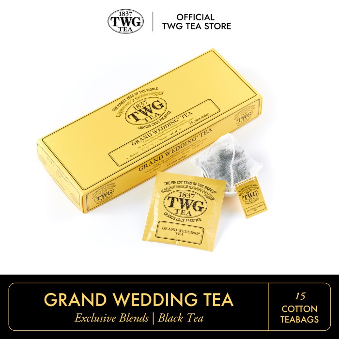 

✨PROMO✨ -TWG Tea ǀ Grand Wedding Tea, Cotton Teabag