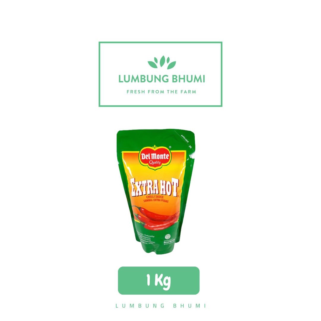 

DELMONTE Saus Sambal Extra Hot 1 Kg 1 Pcs - Lumbung Bhumi