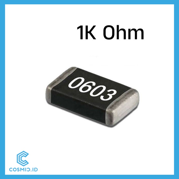 Resistor 1K 0603 SMD 1 K Ohm 1 KiloOhm Kilo Ohm 1% SMD0603