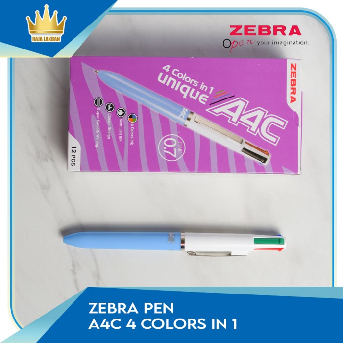 

Best Seller- Pulpen Zebra A4C Multifunction Pen - 12 Pcs