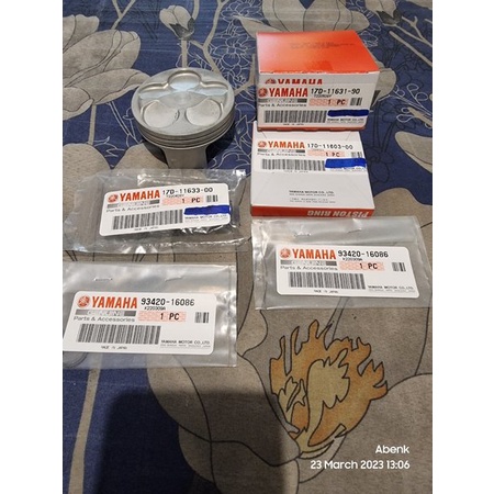 Ready YZ 250 F YFM 350 Kit Piston Assy 5 Valve Bore 77 mm dan Stroke 53.6 mm Original Yamaha Japan O