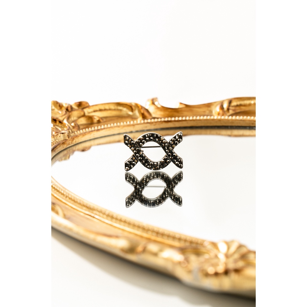 Klamby - Alice Brooch Black