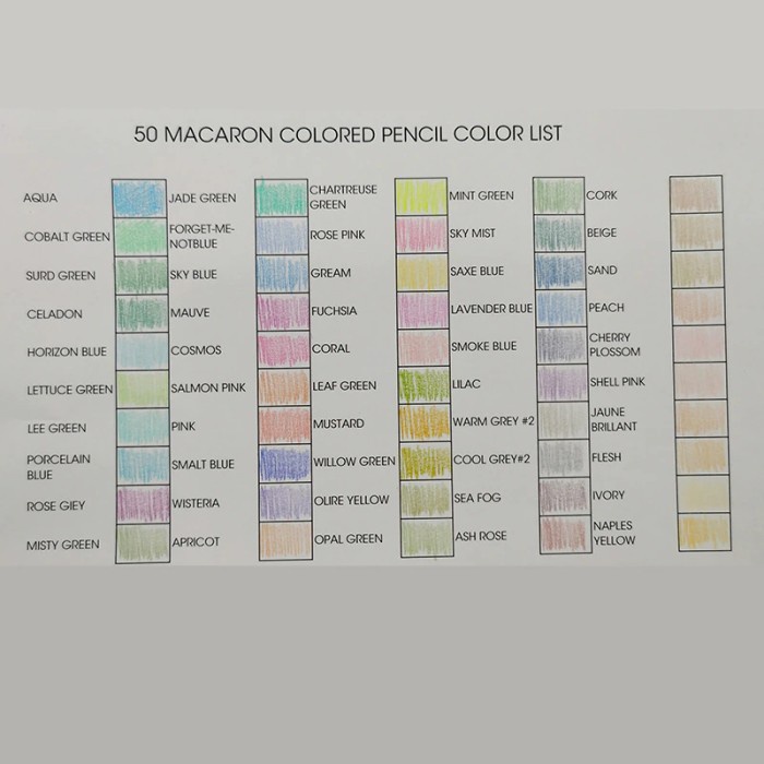 

Brutfuner Macaron 12/24/50 Colored Pencil Professional Pastel Drawing - 12 Macaron