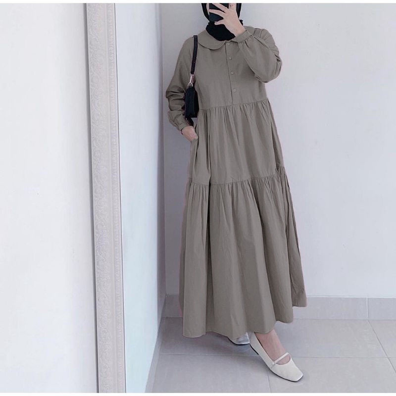 CLOREL - Luna Midi Gamis Muslimah Wanita C1L