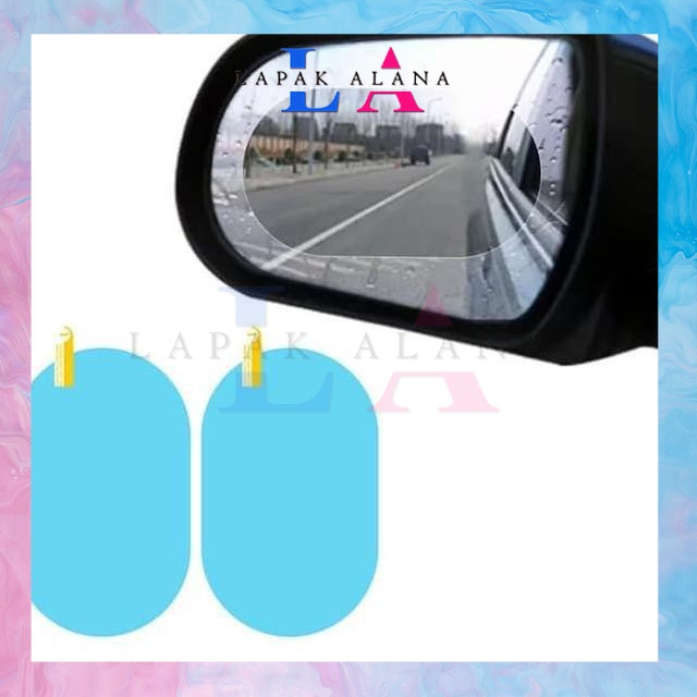 KACA FILM ANTI EMBUN Anti Fog Kaca Film Besar Oval Anti Embun Hujan Pelindung Spion Mobil Lapak Alan