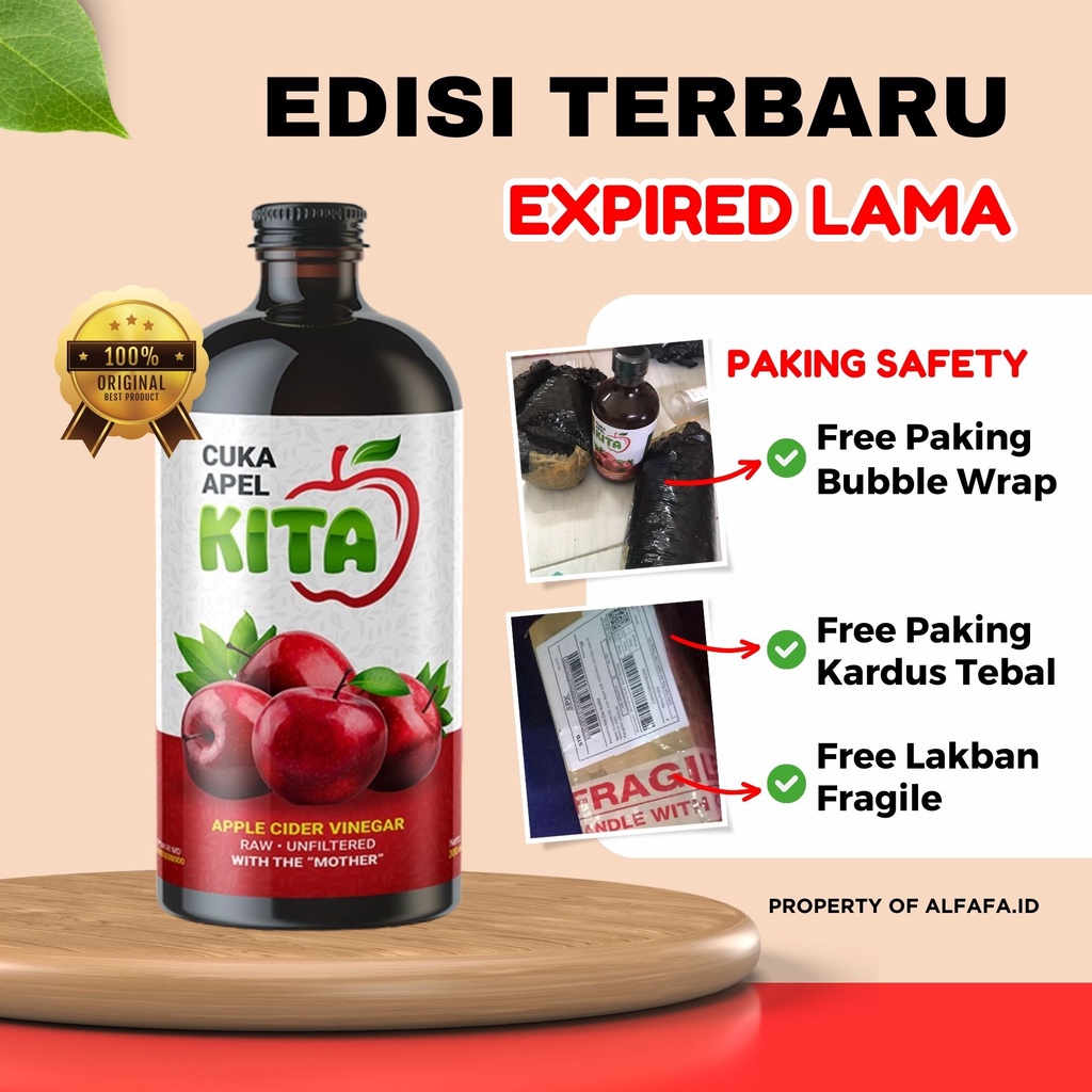 

Cuka Apel Kita Asli Apple Cider Vinegar Ori