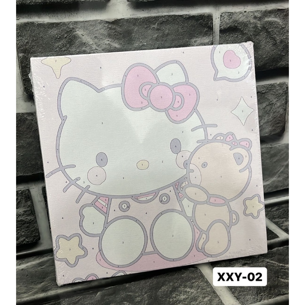 

OLV HOUSEWARE - CANVAS LUKIS SET 20X20 CM / PAINT BY NUMBER KANVAS LUKIS UK 20X20 CM / CANVAS PAINTING BY NUMBER TERMASUK CAT KUAS FRAME KAYU / PAINT BY NUMBER / CANVAS PAINTING KIT / HADIAH KADO ANAK