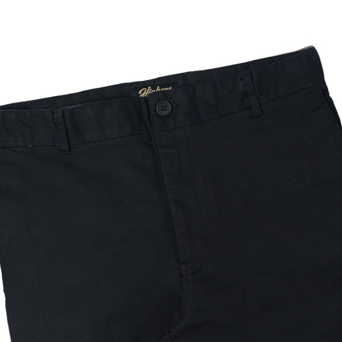 HIGHEST Celana Chinos Pendek Pria Jumbo Big Size Hitam Melar 36 38 40 42 44 46 48 50 HCB16