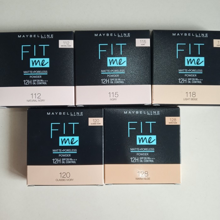 Maybelline Fit Me 12H Oil Control Powder Make Up bedak padat ORI ASLI