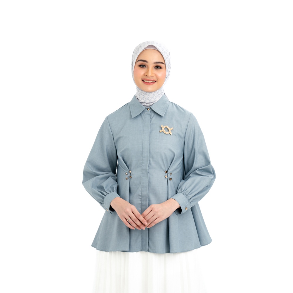 Klamby - Camille Shirt (Minor) Zenith Blue