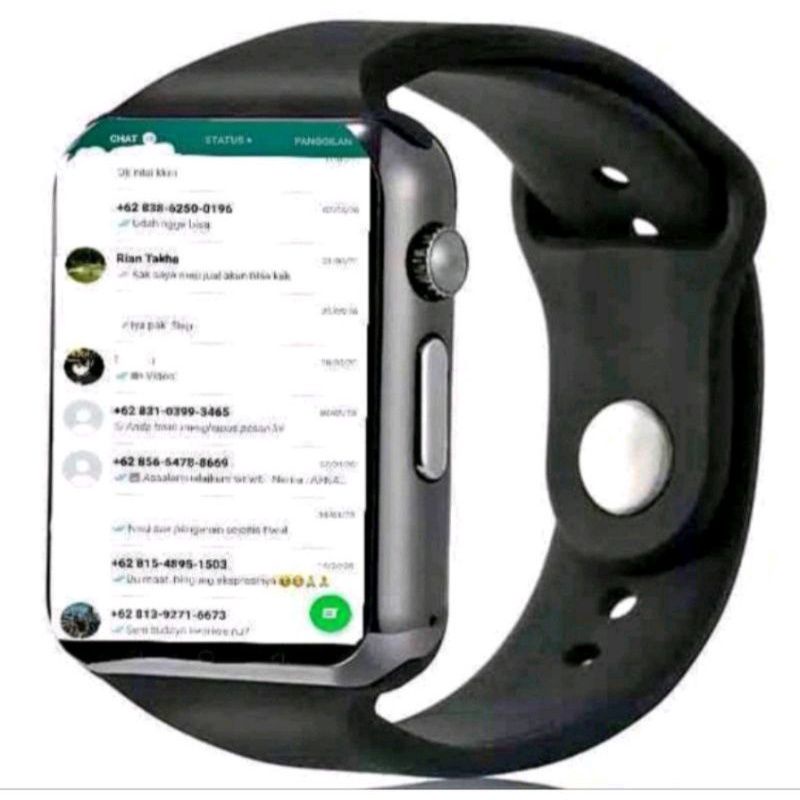 JAM TANGAN BISA WHATSAPP DAN TELPON BISA NYAMBUNG KE HP JAM PINTAR BANYAK FUNGSI