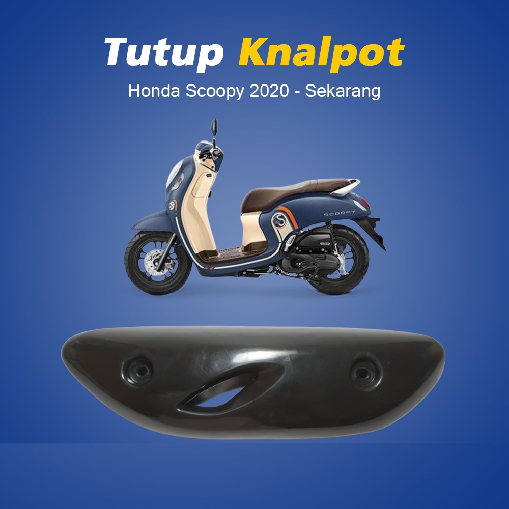 Tutup Knalpot / Cover Knalpot /  Penutup Tameng Pelindung Knalpot Honda Scoopy 110 CC 2021 - 2023