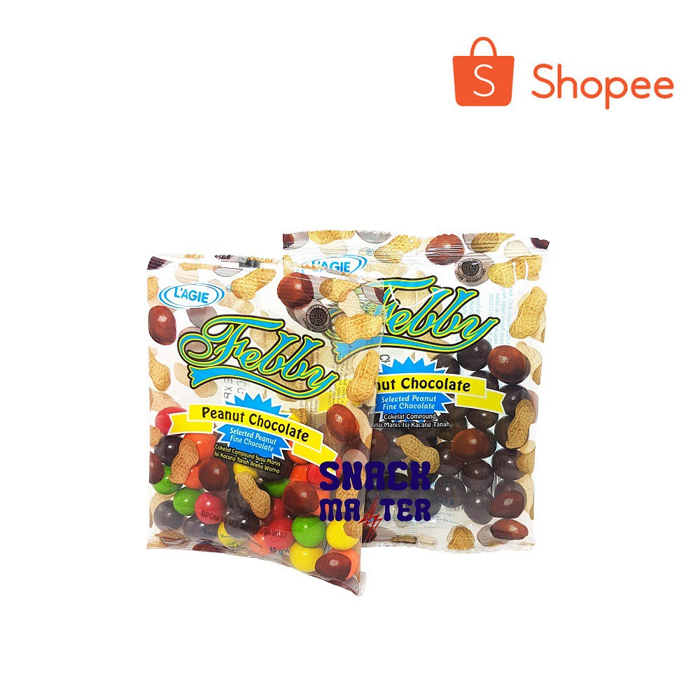 

L'AGIE Febby Peanut Chocolate Balls - Netto 45g.