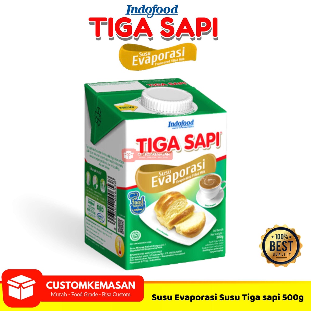 

Susu Evaporasi Tiga sapi 500ml / Susu Tiga sapi / Susu Evaporasi 500gr