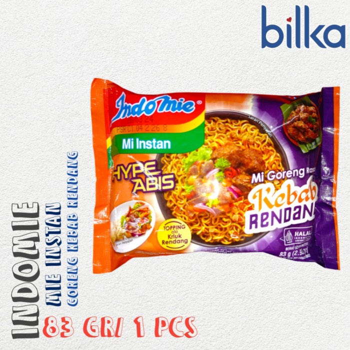 

INDOMIE GORENG KEBAB RENDANG 85Gr/1Pcs.