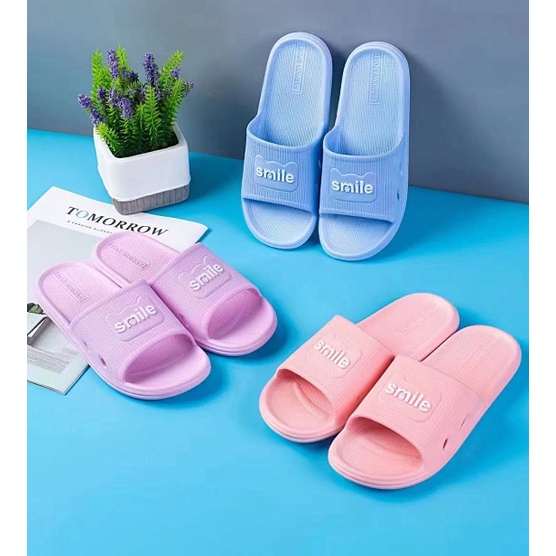 [Rumah Mainan] Sandal Dewasa Wanita Laki Laki Karakter My Bear sendal Nyaman Slip On Murah Grosir Keren Grosir Murah Lucu Beruang S-D-FS-SMILE-YBJ-619