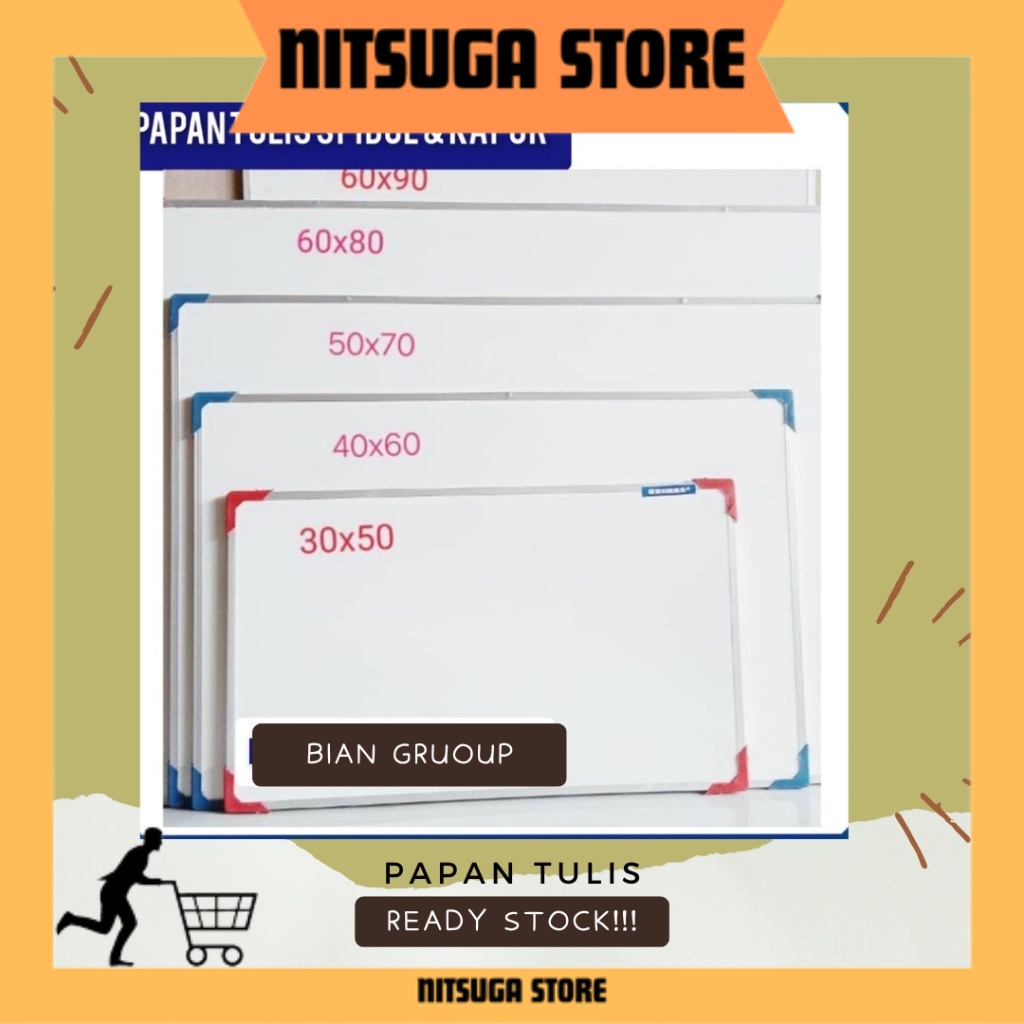 

Papan Tulis 60X90cm Spidol dan Kapur Whiteboard / Blackboard Ukuran 60X90
