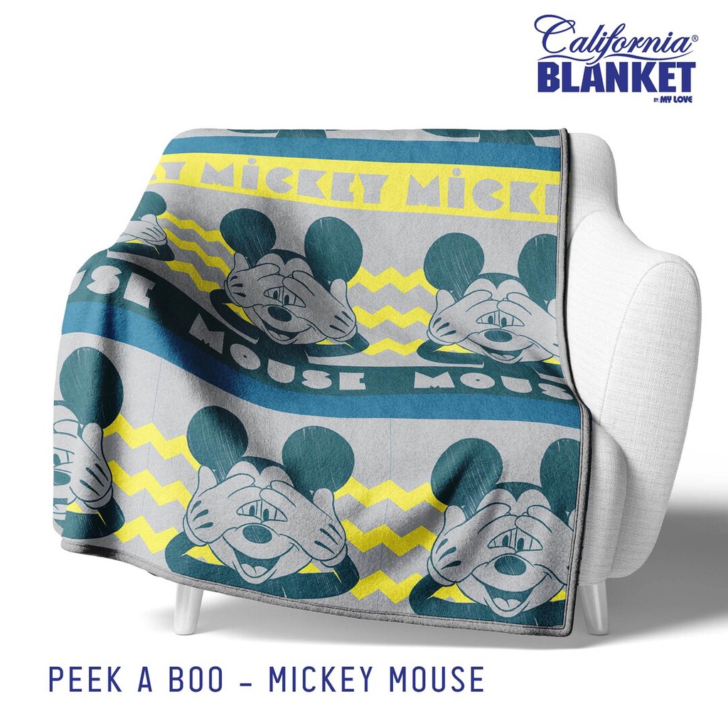 CALIFORNIA Selimut 160x200 Peek A boo/ Mickey Mouse