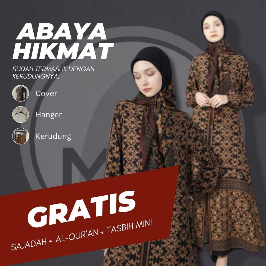 NH OFC - Hikmat Fashion Original Abaya Motif Versace Premium Outfit Gamis Wanita Muslim