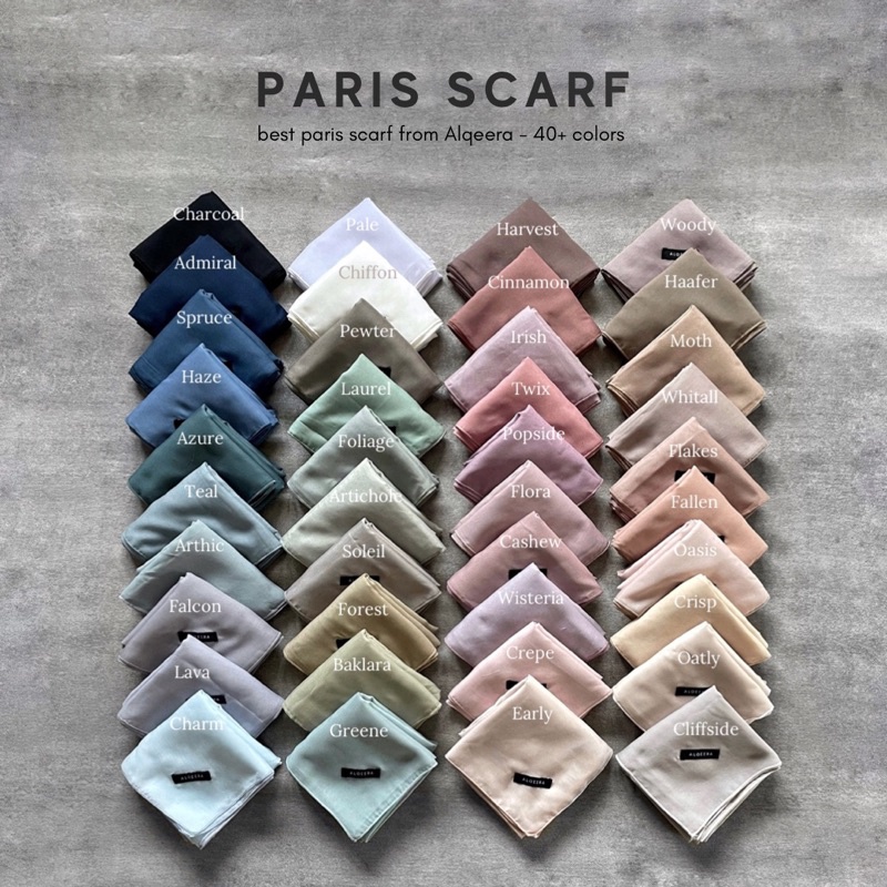 Paris Scarf | Hijab Paris Premium | Alqeera