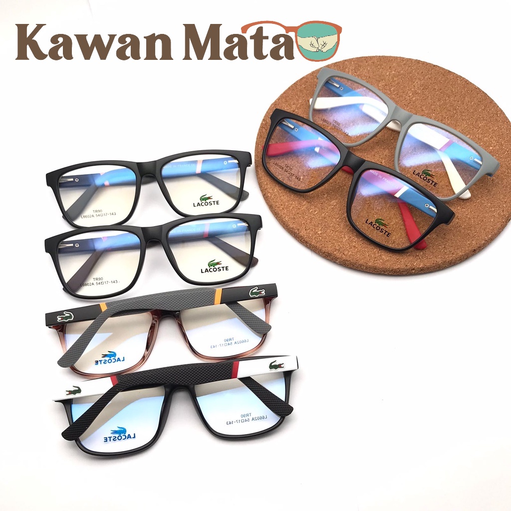 BEST SELLER Kacamata LACOSTE PREMIUM QUALITY LIKE ORIGINAL 6602 6603 6605 Frame Pegas Kacamata Minus
