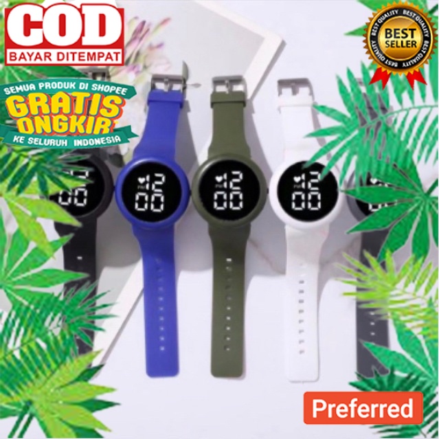 JAM TANGAN LED DIGITAL PRIA/WANITA LDM-12 JUMBO GROUND// JAM TANGAN MODEL TERBARU