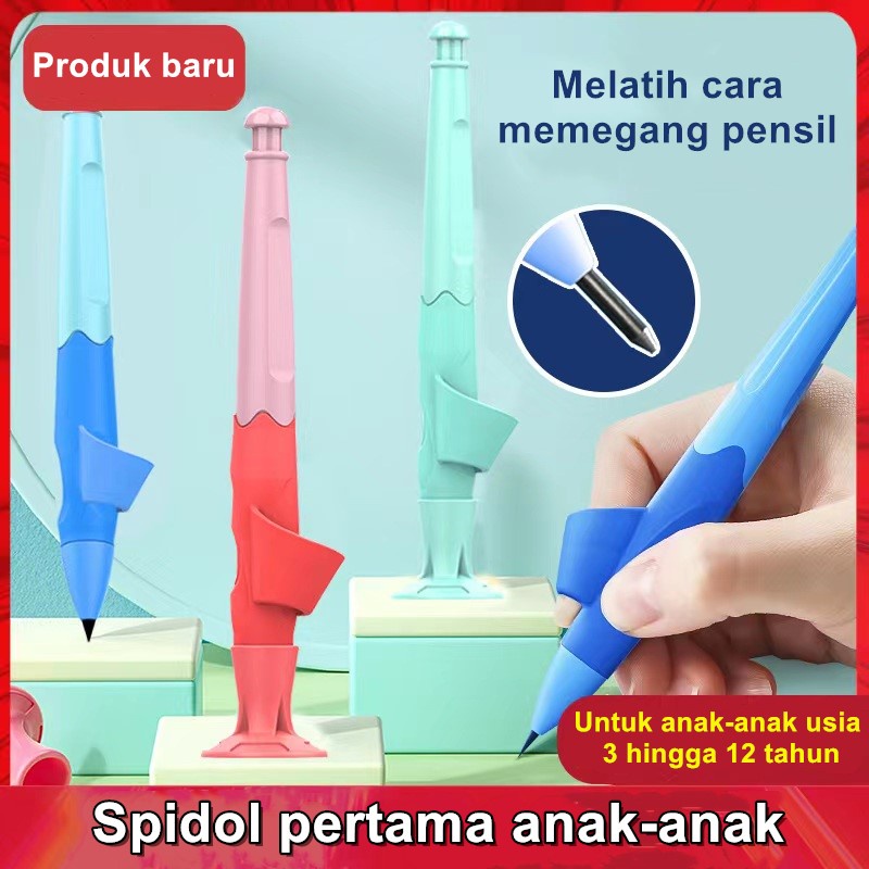 

Set Pensil Mekanik Posisi Pegangan Anak yang Benar 2.0MM Isi 2B Pensil Seni Sekolah Alat Tulis Kantor Perlengkapan Kantor