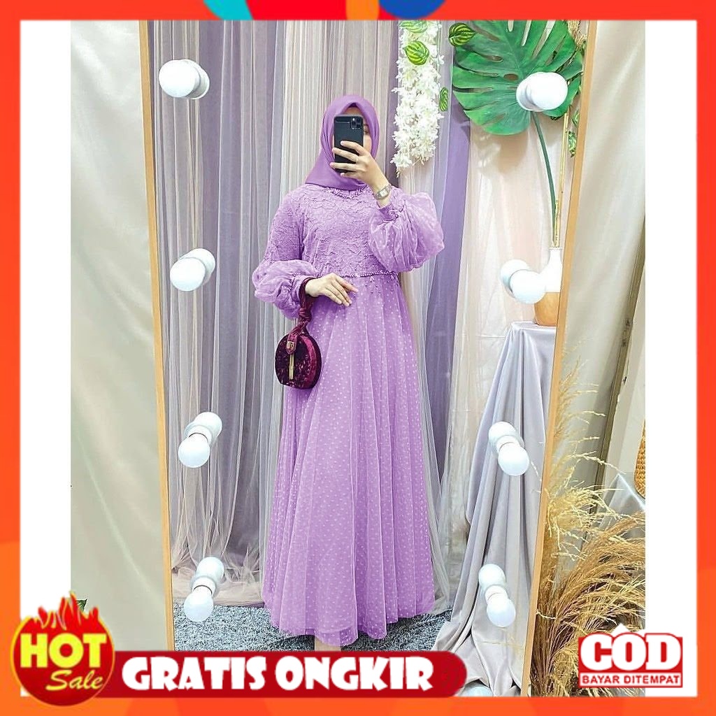 KAIN ADEM HALUS TEBAL / ELDE 12 - MAXI SALSA ( M - L - XL - XXL ) TERMURAH MAXY JUMBO DRESS GAMIS PE