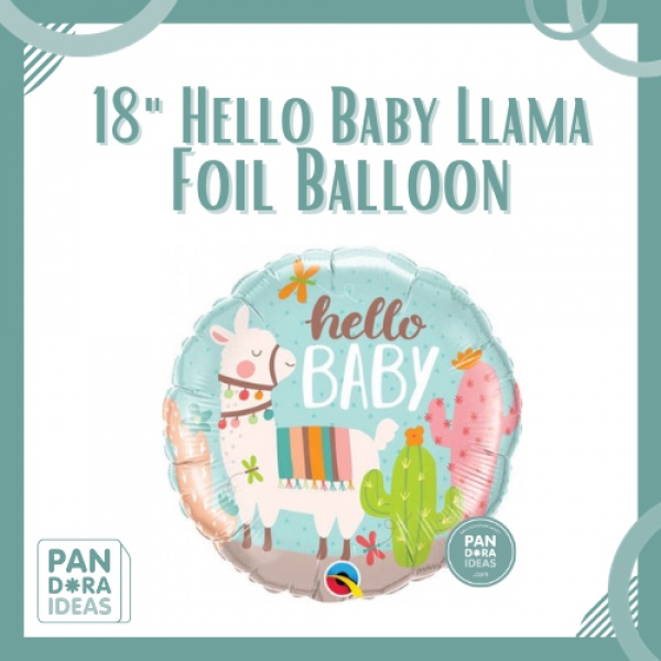18" Hello Baby Llama Balloon | Balon Foil Animals