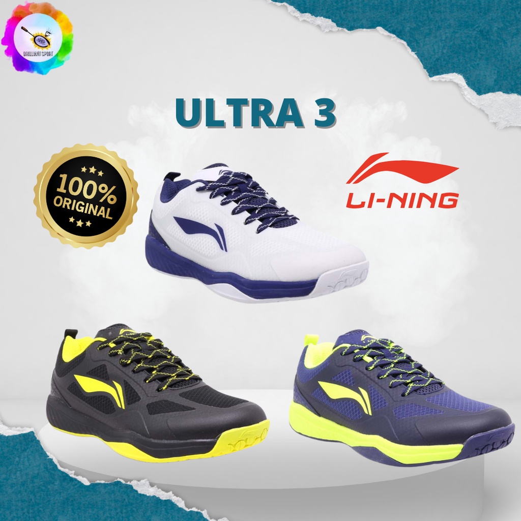 SEPATU BADMINTON LINING ULTRA 3 ULTRA III AYTS069 ORIGINAL