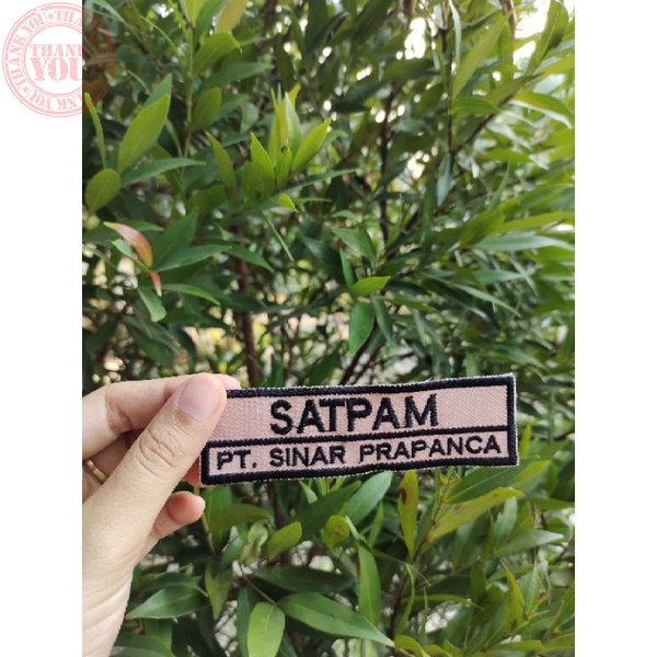 Bordir BORDIR NAMA SATPAM / NAMETAG SATPAM / NAMA BORDIR Terbaru