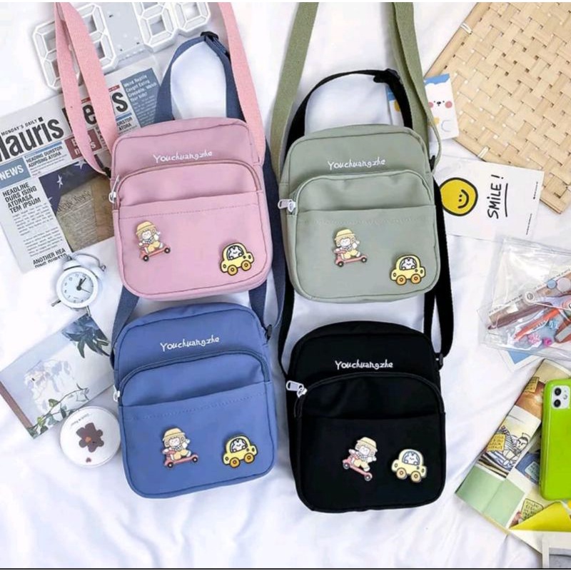 Tas Selempang Huangzhe Tas Wanita Tas Murah Tanggulangin [COD]