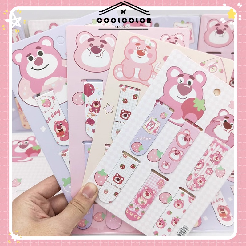 

COD❤️Bookmark Magnetik,Kreatif Kartun,Siswa Bookmark,Klip Buku Magnet-cl