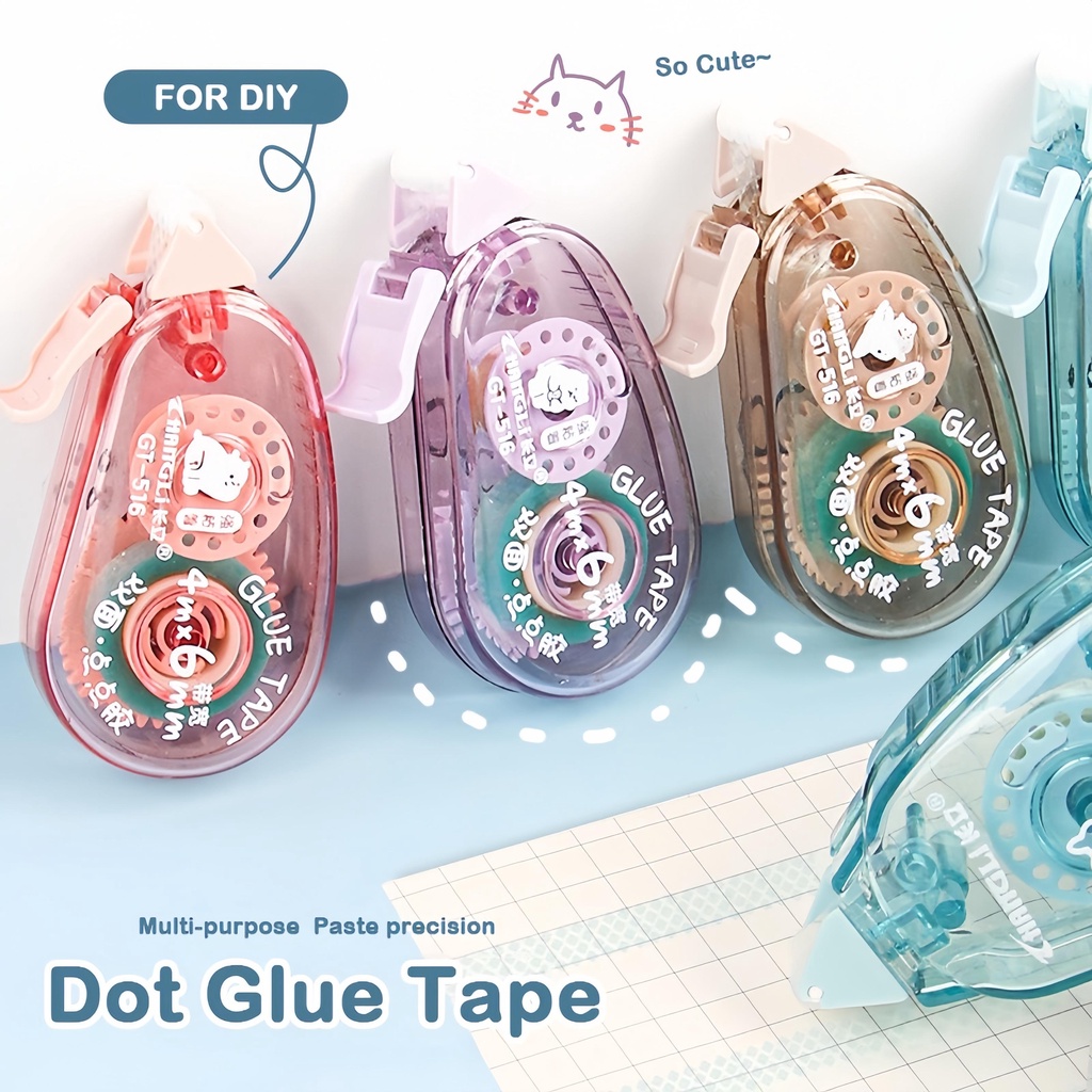 

Lucu Kartun Mini Pita Lem Perekat Dua Sisi Rol Pita Lem Untuk DIY Scrapbooking Pasokan Sekolah Jurnal