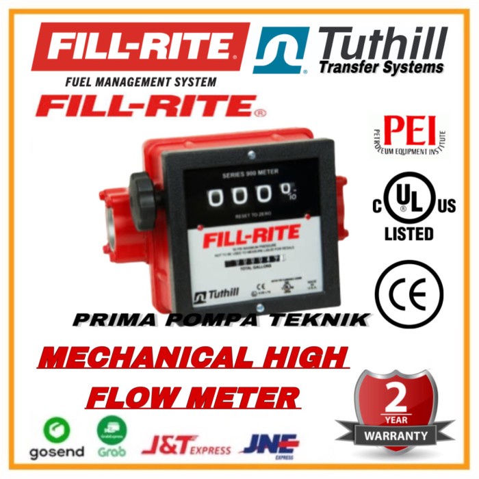 FLOW METER FILL RITE 2 INCH 4 DIGIT FLOW METER FILL-RITE DN 50 2 INCH