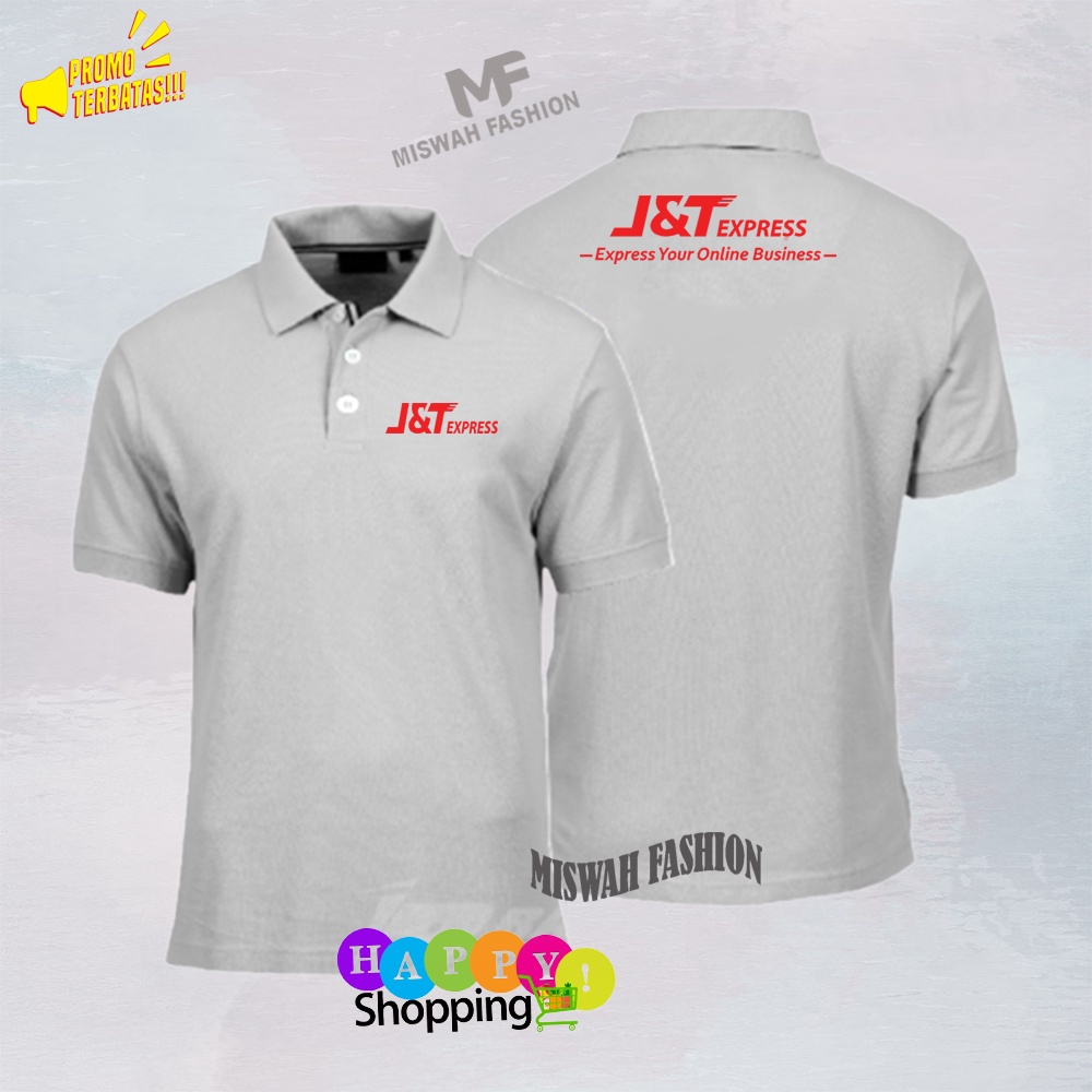 QH Poloshirt JNT-Express Quality Premium Baju Kaos Polo Berkerah Untuk Semua Kalangan Pria Wanita